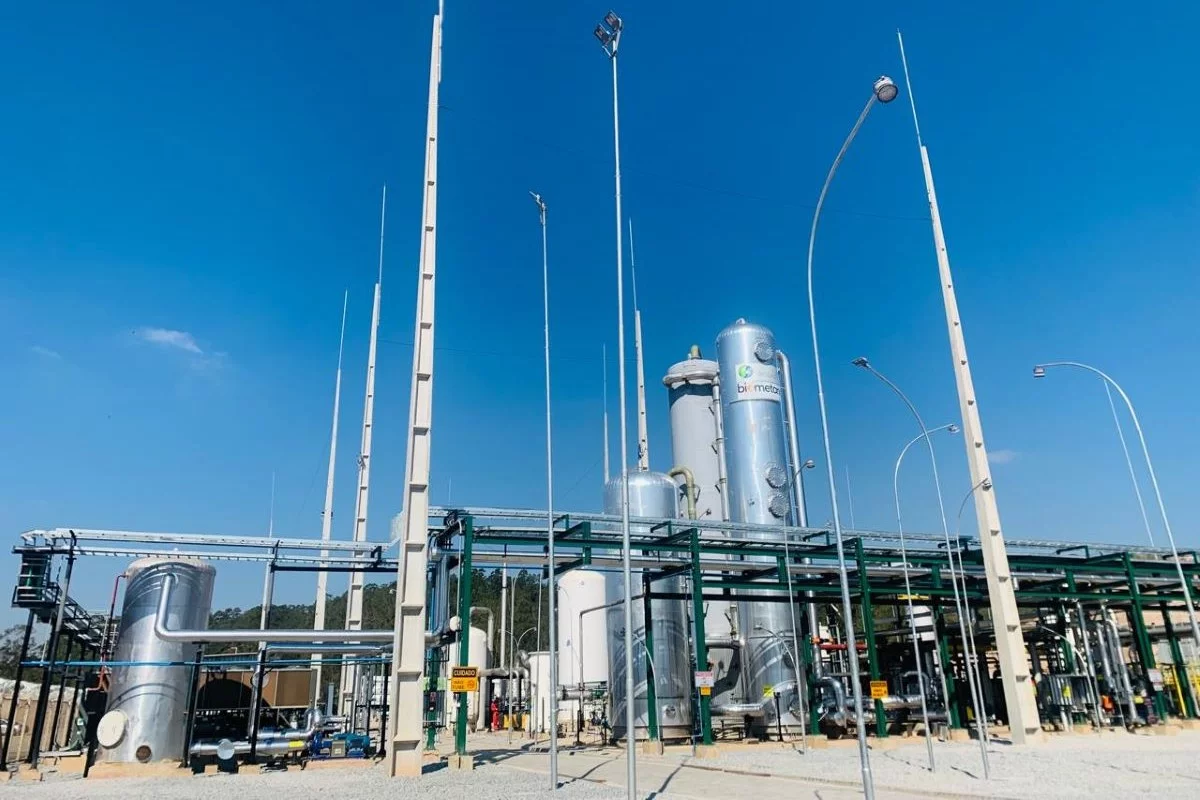Planta de produção de biometano do Grupo Solví e MDC Energia, em Caieiras, São Paulo. Foto: Semil/Divulgação