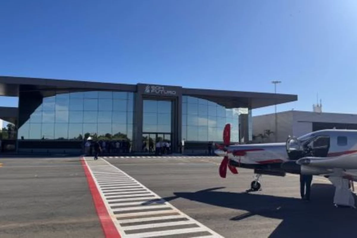 Terminal aéreo foi projetado para atender a crescente demanda do agronegócio de Mato Grosso. Foto: Grupo Bom Futuro/Divulgação