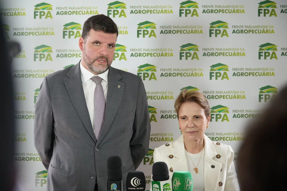 Lupion e a senadora Tereza Cristina acreditam que taxação das LCAs vai prejudicar o Agro - Foto: FPA/Divulgação